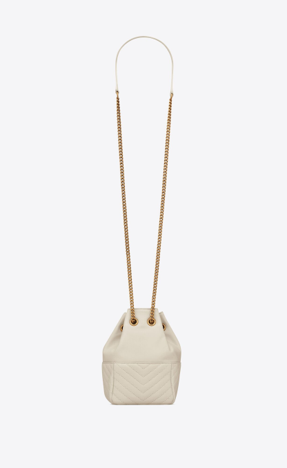 JOE mini quilted sheepskin bucket bag